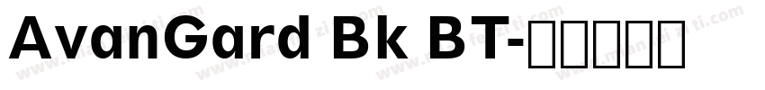 AvanGard Bk BT字体转换